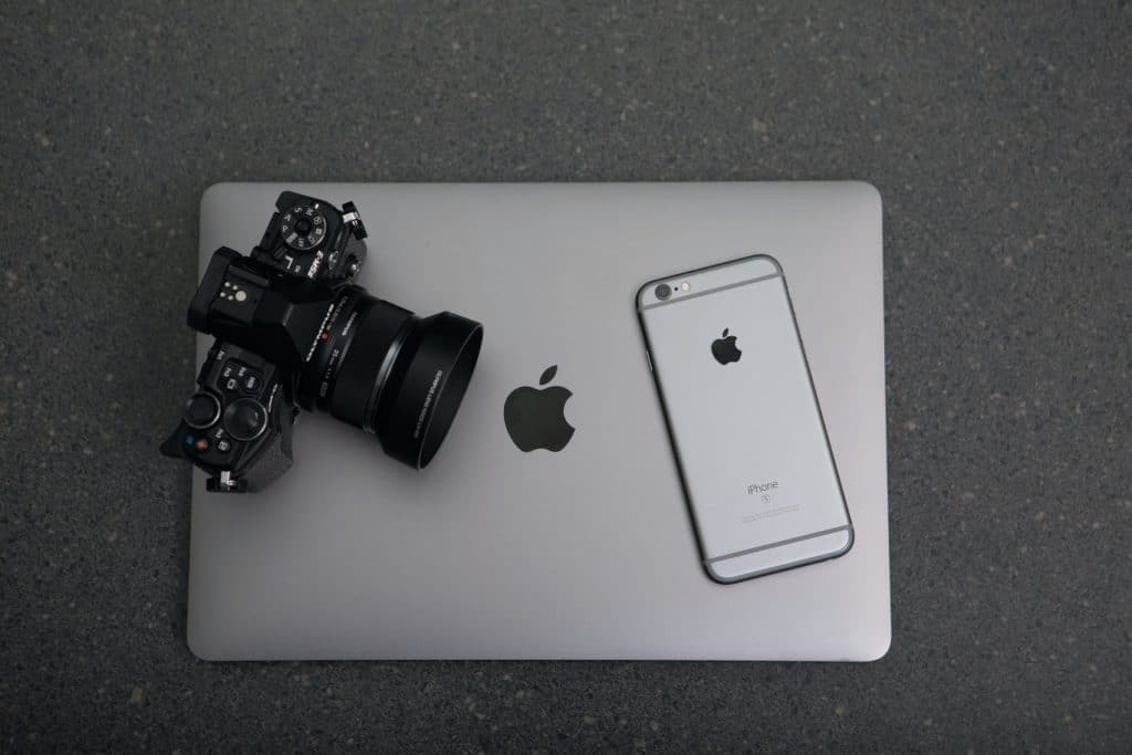 Camera and Laptop