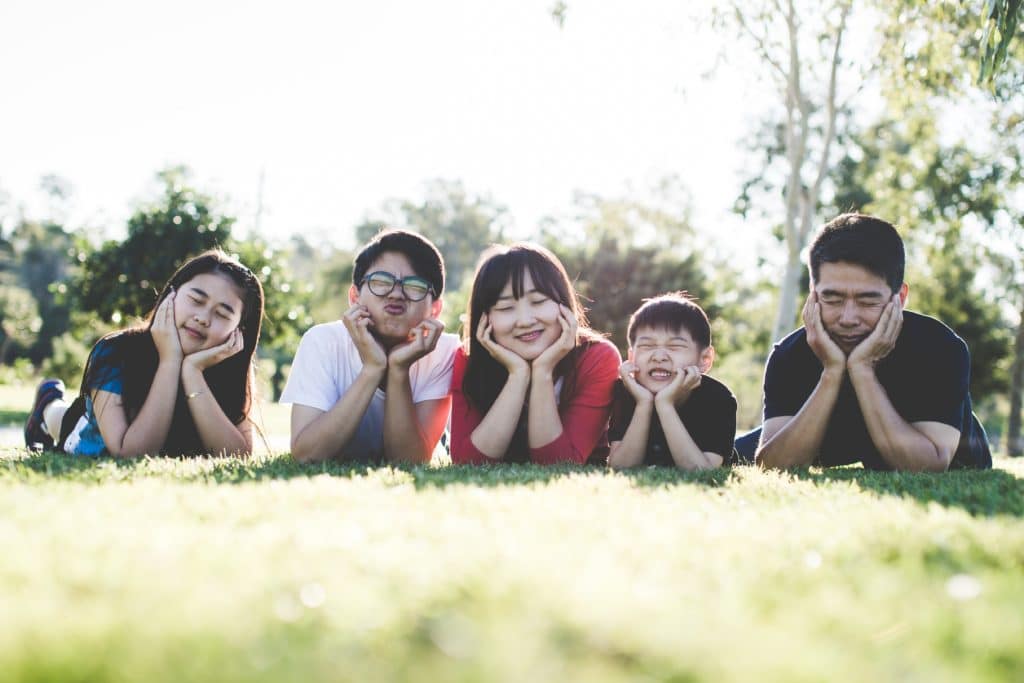 cute japanese family photo