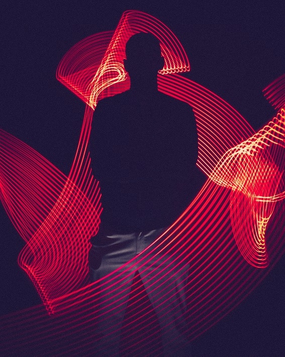 Light Painting using tubes